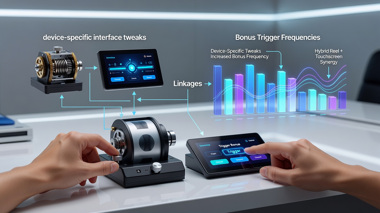 Comparison of reel and table game interfaces across different mobile devices